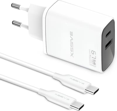 Fast Charge 65W Power Adapter Set - 1 Meter - Laptop, Telefoon en Tablet Oplader - Geschikt voor Samsung, Google, ChromeBook, iPhone 15 16 Pro Max Plus