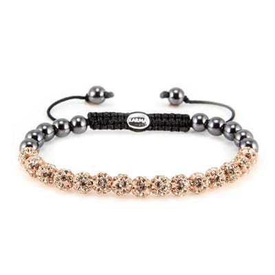 Karma Armband Spiral Full Crystal Rose Crystal