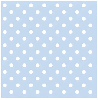 Ambiente Servetten - 20x stuks - met stippen - lichtblauw - 33 x 33 cm - papier