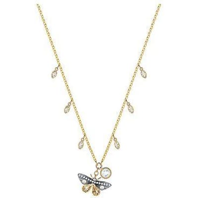 Swarovski Magnetisch Kleurrijk Ontwerp Gelaagde Ketting Damesketting Goud 5416786 Box (Random Color) beige