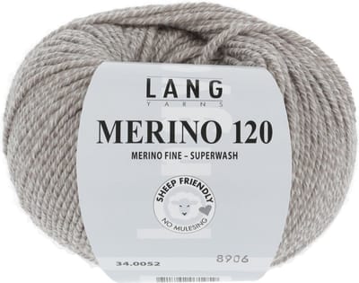 Lang Yarns Merino 120 - 52 wit-beige - Merinowol Garen