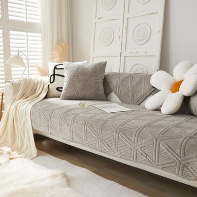 Winter Borduur Kristal Fluweel Bankhoes Kindermat Fauteuil Meubelbeschermer Antislip Modern Bankhoezen voor Woonkamer 45x45cm pillowcase