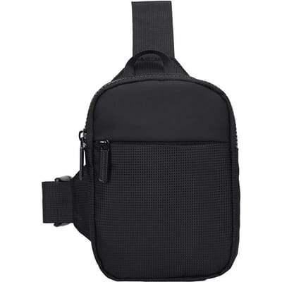 Borsttas Mode Kleine Schouder Crossbody Tassen voor Man Mini Stof Sling Sport Cross Telefoon Mannen Handtas zwart