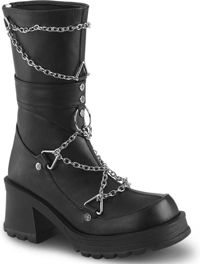 DemoniaCult - BRATTY-120 Laarzen - US 6 - 36 Shoes - Zwart