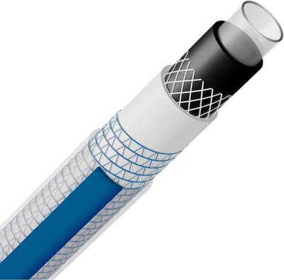 Waterslang Professioneel - Tuinslang - Tuin Bewateren - No Twist Systeem - 15 Meter - Grijs Blauw