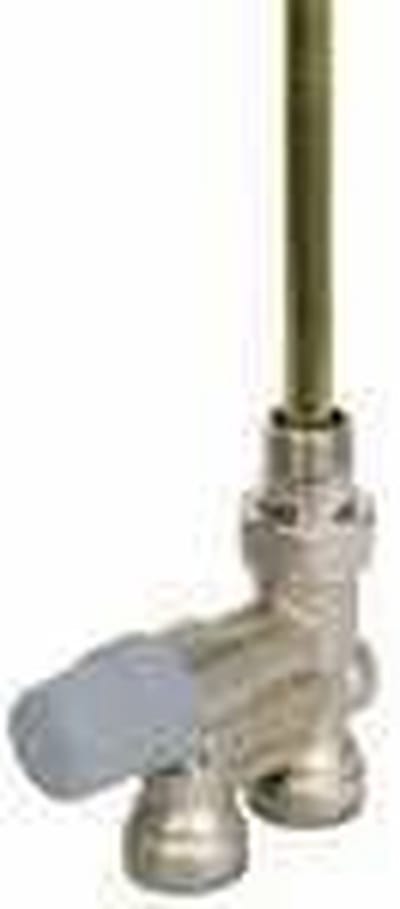 Ventielonderdeel RA 15/6 T - Thermostaatkraan Onderdeel - Verwarming Instellen - Messing Constructie - 1/2 inch - Zilverkleurig