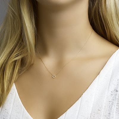 Collier Zirkonia 40 + 4 Cm