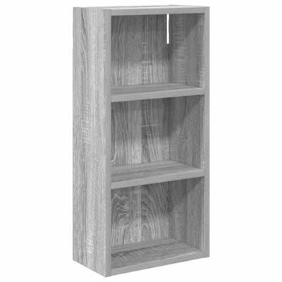 vidaXL - Badkamer - wandkast - Grijze - Sonoma - 30 - x - 16 - x - 62,5 - cm