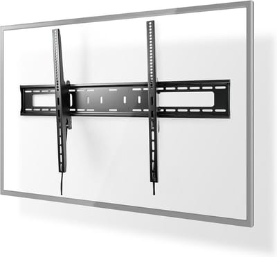 Nedis TVWM2170BK mounting kit - for TV - black - Max 75 kg - recommended for 100"