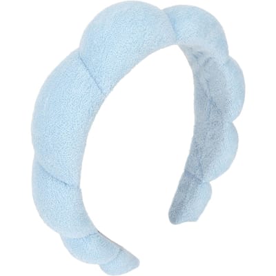 Bandeau Éponge Absorbant Élastique Anti-Glisse Mignon Rembourré Bandeau Cheveux pour Spa Maquillage Lavage Visage