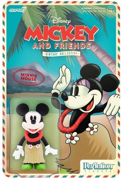 Disney ReAction Action Figure Wave 2 Vintage Collection - Minnie Mouse (Hawaiian Holiday) 10 cm