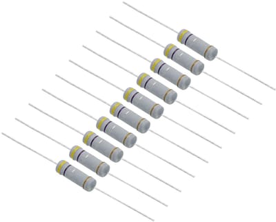 Weerstand Componenten - Elektronische Onderdelen - Doe-het-zelf Projecten - Koollaag Constructie - 20 Stuks - Goudkleurig