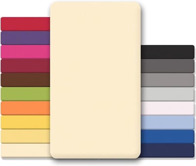 Lucina Topper Hoeslaken Jersey Katoen Stretch - beige 200x200cm - 200x220cm