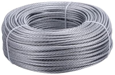Staalkabel 6 mm zwaar staaldraad met sluiting for waslijn, trapleuning en terrasleuning(XL)
