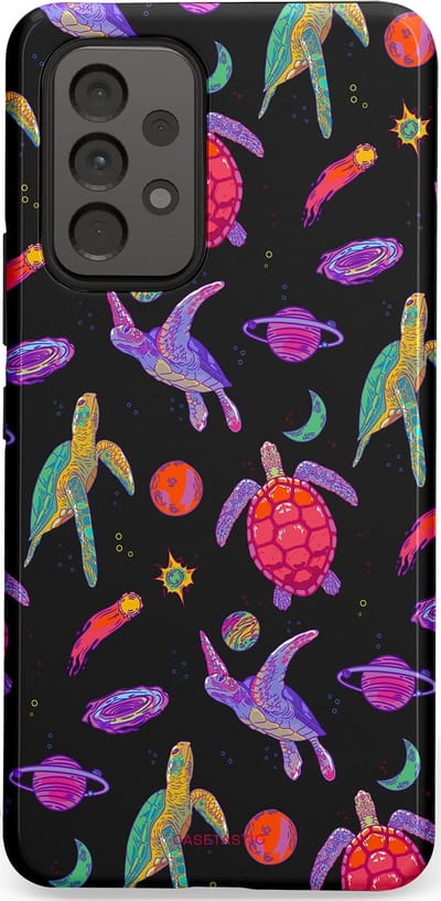 Casetastic Hoesje Geschikt voor Samsung A53 - Stijlvolle Beschermende Duo-layer Case - Astro schildpad