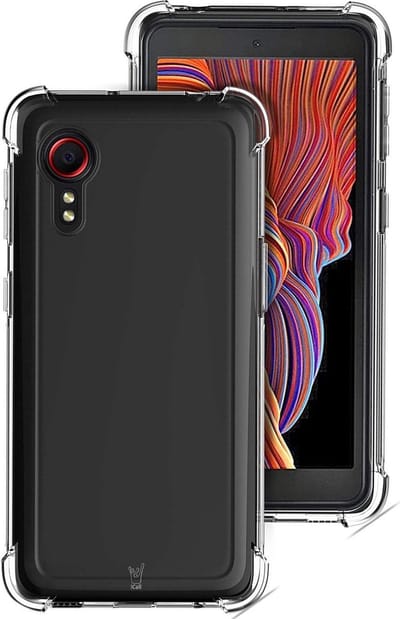 Hoesje geschikt voor Samsung Galaxy Xcover 5 - Anti Shock Proof Siliconen Back Cover Case Hoes Transparant