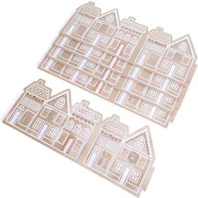 Kerstboomkraag Unieke PVC Herbruikbare Peperkoekhuis Kerstboom met LED-verlichting voor Vakantiedecoratie white