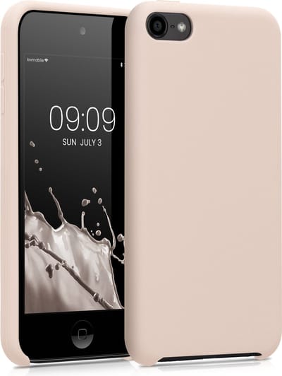 kwmobile hoes geschikt voor Apple iPod Touch 6G / 7G (6de en 7de generatie) - Beschermhoes voor mediaspeler - Backcover in kokosmelk