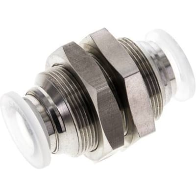 12mm RVS/PA Insteekfitting Schotdoorvoer EPDM/PTFE