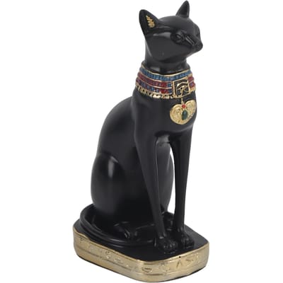 Egyptische Kat Hars Beeldje Figuur Huishouden Kamer Ornament Ambachten Geschenken Huisdecoratie L black