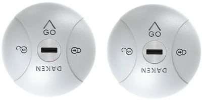 Daken - Saturn GO veiligheidsslot grijs 2x met 4 sleutels