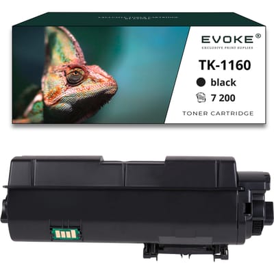Evoke Compatibele Toner voor Kyocera Tk-1160 Tk1160 Zwart 7200 Pagina's Ecosys P2040Dn P2040Dw