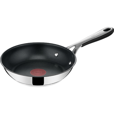 Tefal E 31404 Jamie Oliver Kitchen Essentials koekenpan 24 cm (roestvrij staal, coating: andere coating, 24 cm)