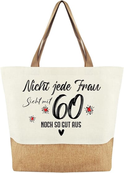 Jute Boodschappentas Dames - Perfect Verjaardagscadeau voor Vrouwen, Moeders en Ooms