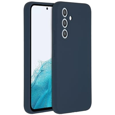 Accezz Hoesje - Geschikt voor Samsung Galaxy A54 (5G) - Liquid Silicone Backcover - Donkerblauw