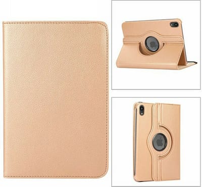 Hoes geschikt voor iPad Mini 6 / iPad mini 2021 Goud - Hoes geschikt voor iPad Mini 6 cover - Hoes geschikt voor iPad Mini 6 - Hoes geschikt voor iPad Mini 6 hoesje - Hoes geschikt voor iPad mini 6 case - 360° draaibare Hoes Kunstleer