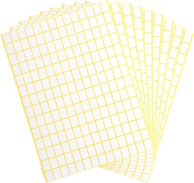 2940 Stuks Matte Witte Label Stickers, Kleine Lege Stickers voor Jars, Dozen en Kantoorgebruik, Verwijderbare Prijsstickers en Plaklabels voor Organisatie
