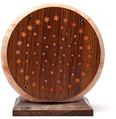 Zoutlamp sterren met snoer en lamp – ±22 cm x 19 cm x 10 cm