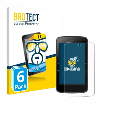 BROTECT - Screenprotector voor Bryton Rider S800 - Folie Beschermfolie transparant 6 Stuks