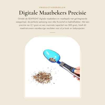Dailygoods- Keukenweegschaal 500 g 0,1 g Precisie - Digitale Maatbeker - Maatlepels - Meetinstrument - Oplaadbaar - Digitale Weegschaal