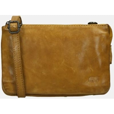 Bear Design Umi 2 Leren Schoudertas / Clutch - Crossbodybag - Oker Geel