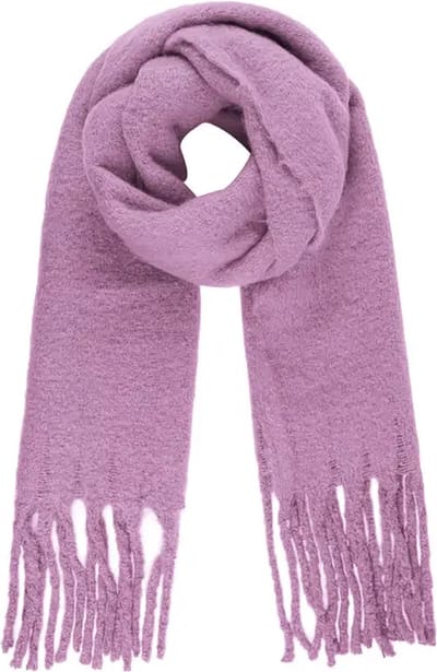 sjaal- lila- dikke wintersjaal - franjes