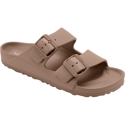 Holster Holster Sundreamer - Vegan Slides - Podologisch Goedgekeurd Slipper BRUIN - Maat 36
