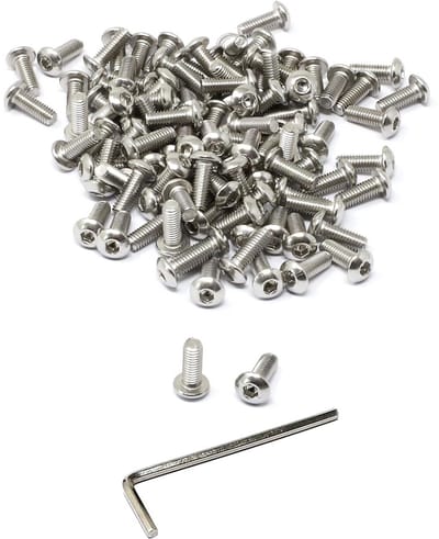 100x Zeskantschroeven M3 x 8 mm - Roestvrij Staal A2 (RVS)