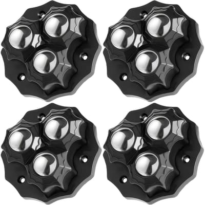 Set van 4 zware meubelwielen met 360 graden draaibaarheid, zelfklevende ball castors, ideaal voor meubels en tafels, draagvermogen tot 150 kg