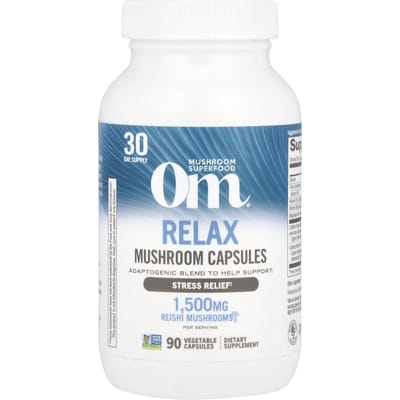 Om Mushrooms, Relax, Capsule de Champignons, 90 Capsules Végétales