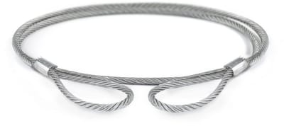 Stalen Kabel Met Ogen - Verzinkte Luskabel - Materiaal Transport - DIN EN 13414-1 Norm - 12mm 2.5 Meter - Zilverkleurig
