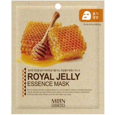 Mijin, Skin Planet, Royal Jelly, Elasticiteit, Sheet Masker, Voor Gezicht, Regelmatige basis, 26 g