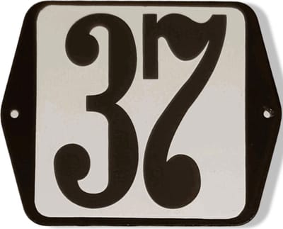 Huisnummer standaard nummer 37