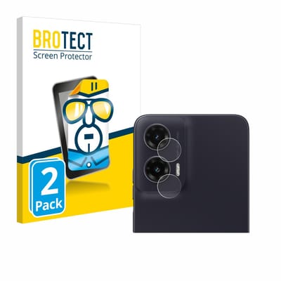 BROTECT - Screenprotector voor Motorola Moto G35 (ALLEEN Camera Lens) - Folie Beschermfolie transparant 2 Stuks