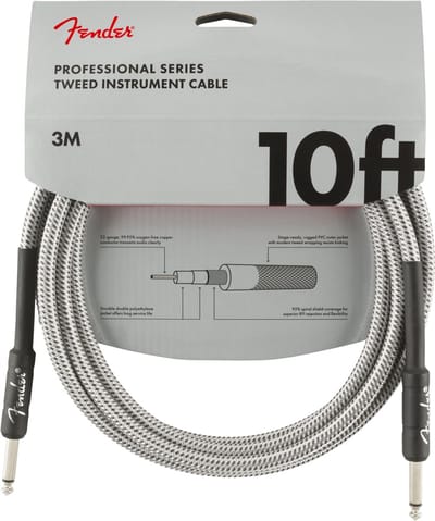 Fender Professional Series instrumentkabel 3 m - Gitaarkabel