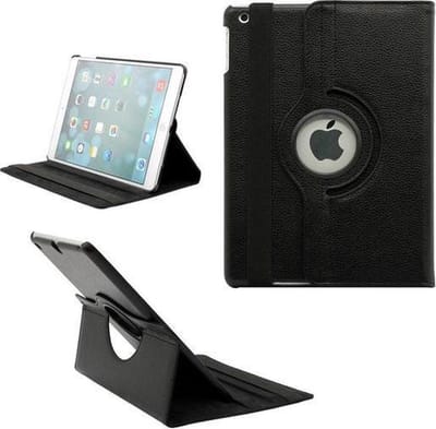 Geschikt voor iPad Pro 10.5(2017) kunstleder tablethoes 360° draaibare bookcase zwart