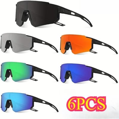 Ensemble de 6 Lunettes de Mode Semi-Cerclées pour Hommes Femmes Unisexe Port Quotidien Lunettes Élégantes Cadeau