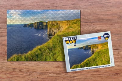 Puzzel Groene kustlijn van de Ierse Kliffen van Moher - Legpuzzel - Puzzel 1000 stukjes volwassenen