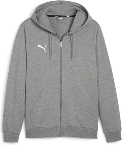PUMA teamGOAL Casuals sweatshirt met capuchon voor heren, trui 658595 grijs