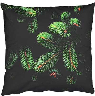 Sierkussens - Kussentjes Woonkamer - 50x50 cm - Sparrentakken - Knoppen - Naalden - Groen